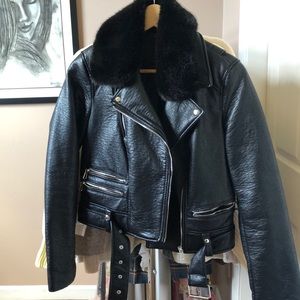 Zara leather jacket